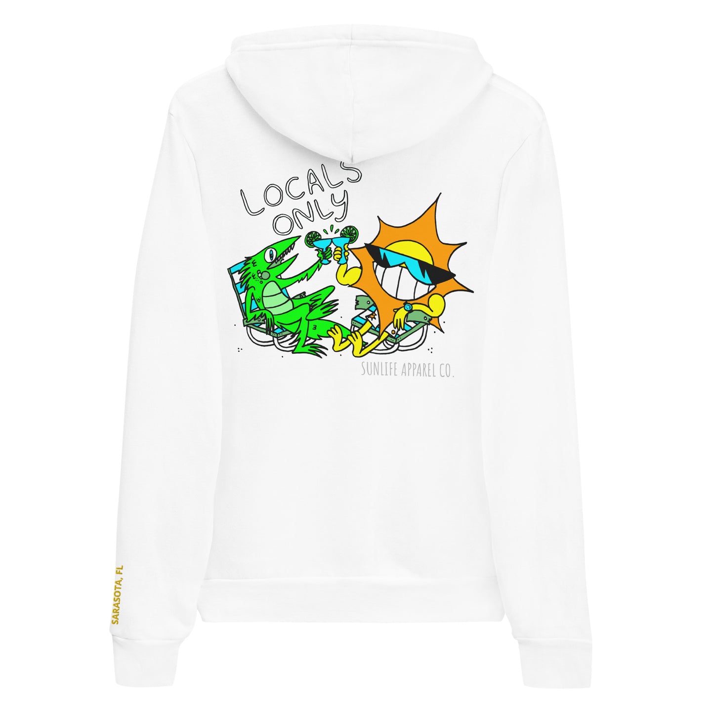 SUNLIFE "Locals Only" super-soft pull over hoodie